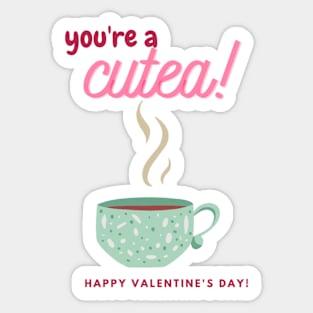 Tea Valentine Sticker